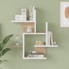 Nogara pakoworld wall shelf in natural-white shade 62.6x14.5x66.2cm