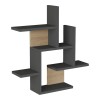 Nogara pakoworld wall shelf in natural-anthracite shade 62.6x14.5x66.2cm