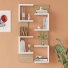 Pomar pakoworld wall shelf in natural-white shade 47.2x14.5x92.5cm