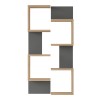 Pomar pakoworld wall shelf in natural-anthracite shade 47.2x14.5x92.5cm