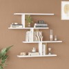 Zaka pakoworld wall shelf in natural-white shade 98.7x14.5x78cm