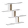 Zaka pakoworld wall shelf in natural-white shade 98.7x14.5x78cm