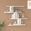 Zaka pakoworld wall shelf in white shade 98.7x14.5x78cm