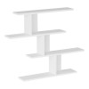 Zaka pakoworld wall shelf in white shade 98.7x14.5x78cm