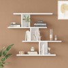 Zaka pakoworld wall shelf in white shade 98.7x14.5x78cm