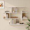 Wall shelf Ledia pakoworld white with oak color 110.6x14.5x78cm