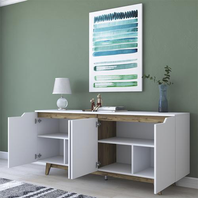 Buffet Rafaelo pakoworld walnut-white 180x45x78,5cm Buffet Rafaelo pakoworld walnut-white 180x45x78,5cm