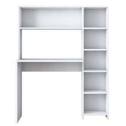 Work desk-shelf unit Janson pakoworld white 113x40x142cm Work desk-shelf unit Janson pakoworld white 113x40x142cm