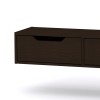 Alberto pakoworld wall-mounted console in wenge color 100x32.5x22cm