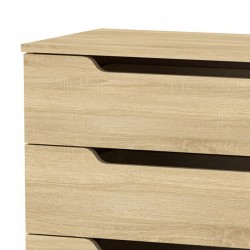 Chest of 4 drawers Azenor pakoworld sonoma 72x38x83cm Chest of 4 drawers Azenor pakoworld sonoma 72x38x83cm
