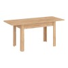 Τραπέζι Quiin pakoworld επεκτεινόμενο μελαμίνης σε oak απόχρωση 120-164x70x73.5εκ