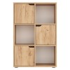 Bookcase Bookel pakoworld in oak color 59.5x27.5x89cm
