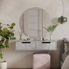 Alberto pakoworld wall-mounted console in marble gray shade 100x32.5x22cm