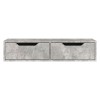 Alberto pakoworld wall-mounted console in marble gray shade 100x32.5x22cm