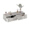 Alberto pakoworld wall-mounted console in marble gray shade 100x32.5x22cm