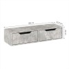 Alberto pakoworld wall-mounted console in marble gray shade 100x32.5x22cm