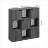 Bookcase Bookel pakoworld in sonoma color 88.5x27.5x89.3cm