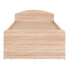 Regan pakoworld bed with drawers in oak shade 90x200cm