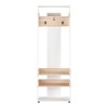 Sciove pakoworld entrance furniture in white-natural shade 70x40x200cm