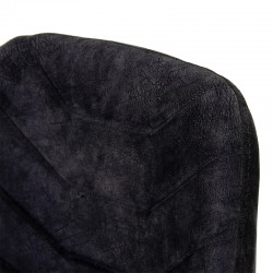 Adeline chair pakoworld velvet anthracite antique-black leg Adeline chair pakoworld velvet anthracite antique-black leg