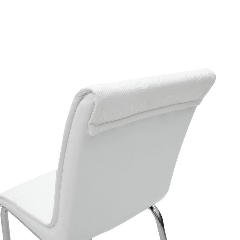 Avante pakoworld PU chair white-chrome leg Avante pakoworld PU chair white-chrome leg