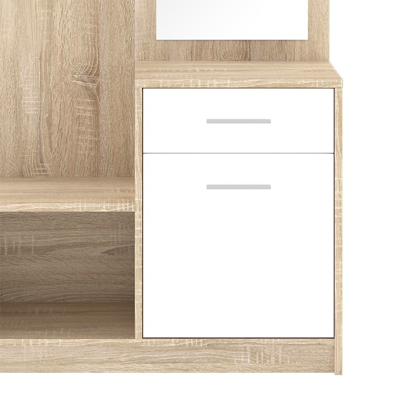 Έπιπλο εισόδου Serenity pakoworld sonoma-λευκό 90x30.5x184εκ