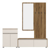Έπιπλο εισόδου Ansia pakoworld καρυδί oak 210x44,7x175εκ