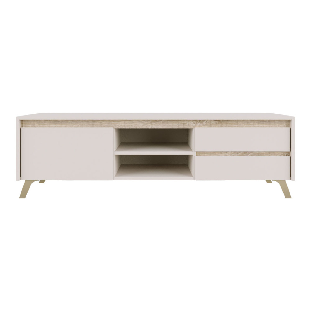 Living room set Belka pakoworld cream with oak color 210x45x152.6cm