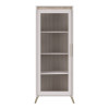Σύνθετο σαλονιού Belka pakoworld κρεμ με oak 210,6x45x152,6εκ