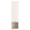 Σύνθετο σαλονιού Norda pakoworld κρεμ με oak 187x40x58.4εκ