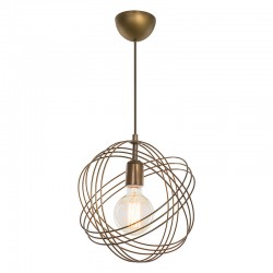 Ceiling light Idris pakoworld E27 golden D30x75cm Ceiling light Idris pakoworld E27 golden D30x75cm