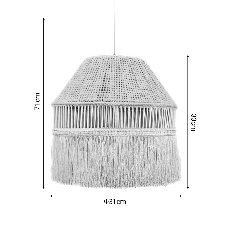 Ceiling lamp Merton pakoworld natural Φ31x71cm
