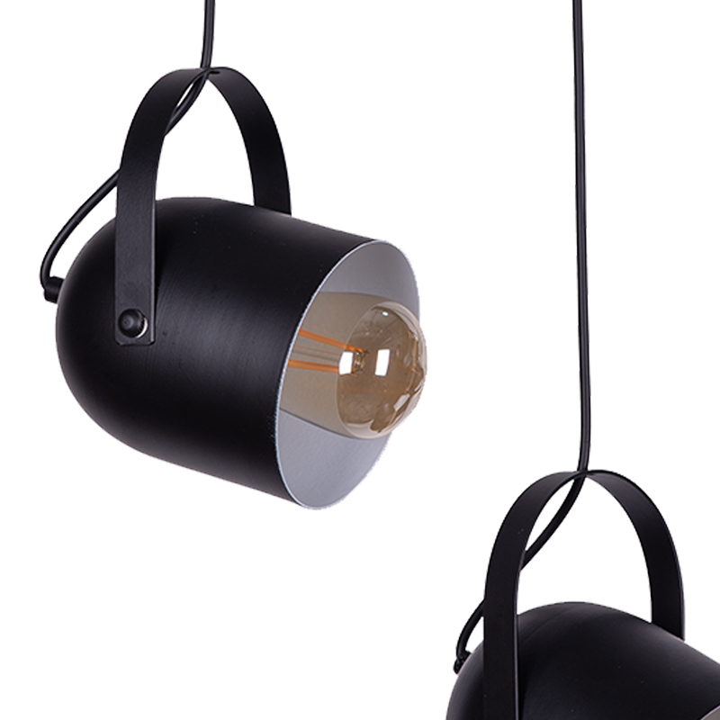 Three-light ceiling lamp Biole pakoworld black 50x6x70cm