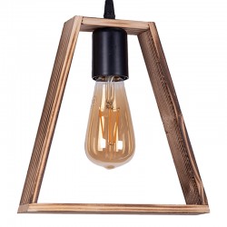 Single light ceiling lamp Trigol pakoworld brown wood 25x4x96cm Single light ceiling lamp Trigol pakoworld brown wood 25x4x96cm