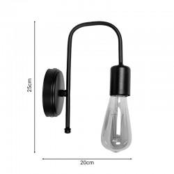 Habni pakoworld wall lamp-wall light black metal 20x20x25cm Habni pakoworld wall lamp-wall light black metal 20x20x25cm