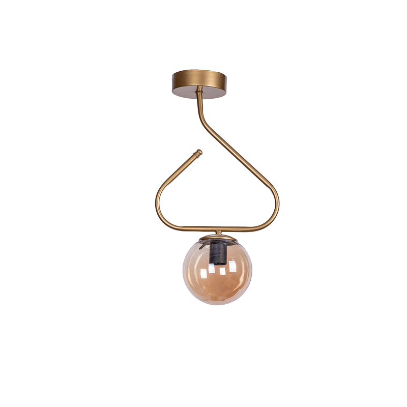 Ceiling light Tribo pakoworld Ε27 gold metal 30x30x60cm Ceiling light Tribo pakoworld Ε27 gold metal 30x30x60cm