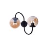 2-light wall lamp Verco pakoworld E27 black metal D35x45cm