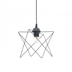 Φωτιστικό οροφής Langit pakoworld Ε27 μέταλλο μάυρο 18x18x65εκ