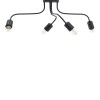 Ceiling lamp Luchter pakoworld E27 black metal 60x60x15cm