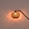 Floor lamp Gaia pakoworld E27 brown wood 20x50x160cm