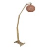 Floor lamp Gaia pakoworld E27 brown wood 20x50x160cm