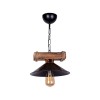 Ceiling lamp Arique pakoworld E27 black metal D25x70cm
