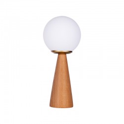 Επιτραπέζιο φωτιστικό Seziko pakoworld Ε27 σε φυσική απόχρωση Φ15x37εκ