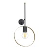 Wall lamp Bendia pakoworld E27 black-gold metal 25x15x52cm