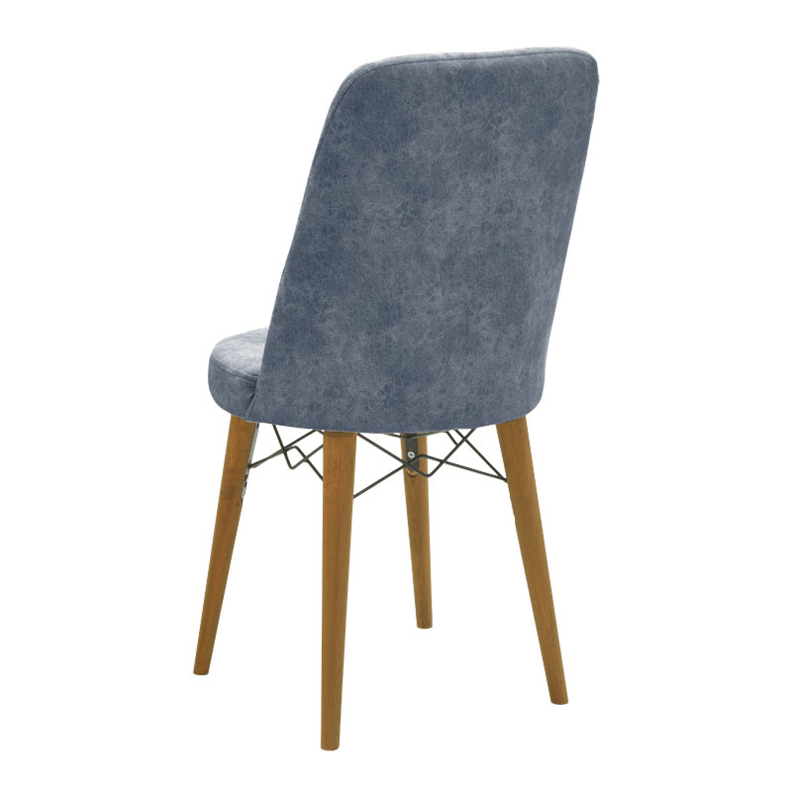 Nevis pakoworld chair fabric gray antiquewalnut leg