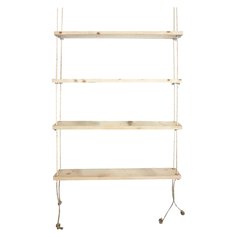 Wall set unit Rabia pakoworld solid wood natural 99x16x170cm Wall set unit Rabia pakoworld solid wood natural 99x16x170cm