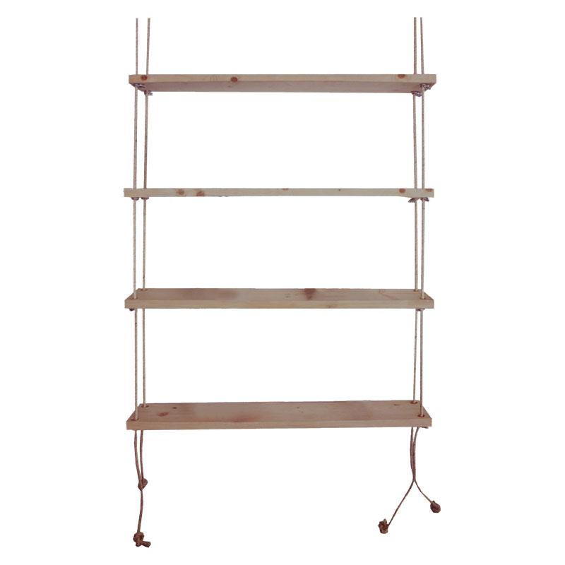 Wall set unit Rabia pakoworld solid wood walnut 99x16x170cm Wall set unit Rabia pakoworld solid wood walnut 99x16x170cm