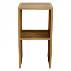 Side table Leofric pakoworld oak melamine 30x30x60cm Side table Leofric pakoworld oak melamine 30x30x60cm