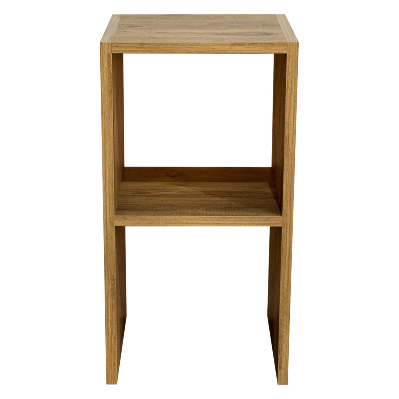 Side table Leofric pakoworld oak melamine 30x30x60cm Side table Leofric pakoworld oak melamine 30x30x60cm