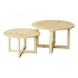 Coffee table Darko pakoworld set 2 pieces natural Coffee table Darko pakoworld set 2 pieces natural